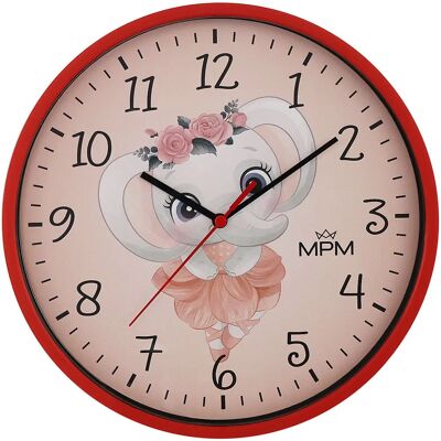 Dětské Nástěnné Hodiny Slon MPM - Dětský Design Dětské Nástěnné Hodiny Slon MPM - Dětský Design