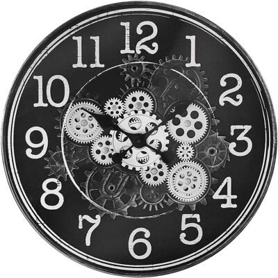 Ceas de perete din plastic MPM - Mecanism de roți dințate - Aspect inovator Ceas de perete din plastic MPM - Mecanism de roți dințate - Aspect inovator