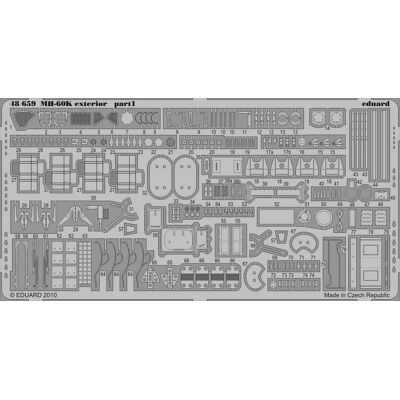 Eduard Sikorsky MH-60K Außenaccessoire - 1:48 Modellbausatz Detail Eduard Sikorsky MH-60K Außenaccessoire - 1:48 Modellbausatz Detail