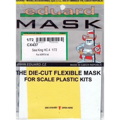 Masques de verrières pour maquettes Westland Sea King HC.4 - Échelle 1:72 - Publicité Masques de verrières pour maquettes Westland Sea King HC.4 - Échelle 1:72 - Publicité