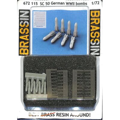 Eduard Modellbausatz - SC 50 Deutsche WWII Bomben - 1:72 Eduard Modellbausatz - SC 50 Deutsche WWII Bomben - 1:72