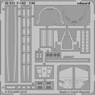 Eduard Modellkit F-14D Tomcat - 1:48 Maßstab - Flugzeugmodell Eduard Modellkit F-14D Tomcat - 1:48 Maßstab - Flugzeugmodell