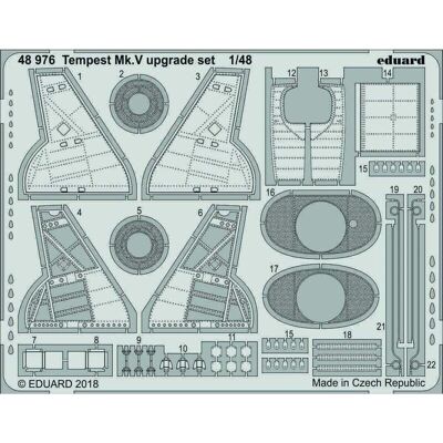 Eduard Tempest Mk.V 1:48 Upgrade-Set - Flugzeug-Detailkit Eduard Tempest Mk.V 1:48 Upgrade-Set - Flugzeug-Detailkit