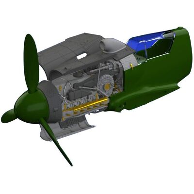 Messerschmitt Bf-109G-10/U4 Motor - Maßstab 1:48 - Flugzeugmotor Messerschmitt Bf-109G-10/U4 Motor - Maßstab 1:48 - Flugzeugmotor