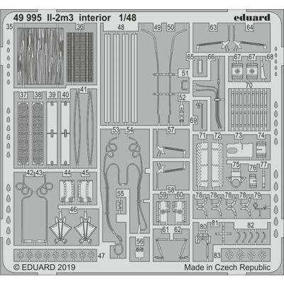 Eduard Il-2m3 Innenraum - 1:48 Modellbausatz Eduard Il-2m3 Innenraum - 1:48 Modellbausatz