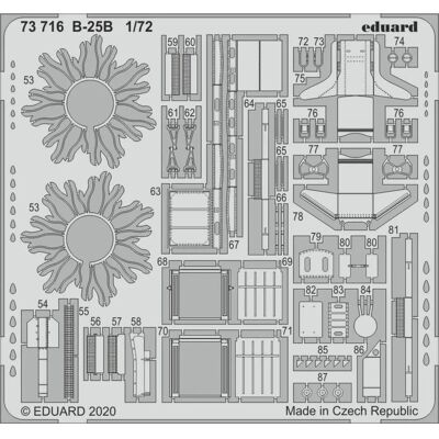 Eduard B-25B Airfix Maßstab 1:72 Superdetailliertes Set Eduard B-25B Airfix Maßstab 1:72 Superdetailliertes Set
