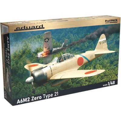 Maquette Eduard A6M2 Zero Type 21 - Avion de Chasse 1/48 - Publicité Maquette Eduard A6M2 Zero Type 21 - Avion de Chasse 1/48 - Publicité