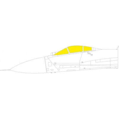 Eduard Su-27 TFace - Modellflugzeug-Cockpitmasken Eduard Su-27 TFace - Modellflugzeug-Cockpitmasken