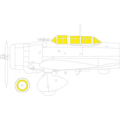 Eduard Aichi D3A1 Type 99 'Val' Kabinenmasken - Modellflugzeug Eduard Aichi D3A1 Type 99 'Val' Kabinenmasken - Modellflugzeug