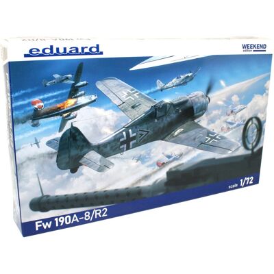 Eduard Fw190A-8/R2 Deutsches Luftwaffe Kunststoffmodell - 1/72 - Flugzeugbausatz Eduard Fw190A-8/R2 Deutsches Luftwaffe Kunststoffmodell - 1/72 - Flugzeugbausatz