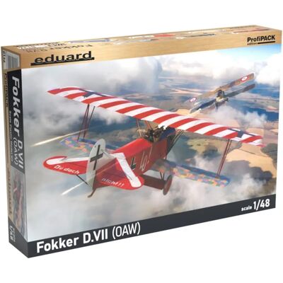 Eduard Fokker D.VII (OAW) Profipack Modellbausatz - 1:48 - Kunststoffflugzeug Eduard Fokker D.VII (OAW) Profipack Modellbausatz - 1:48 - Kunststoffflugzeug