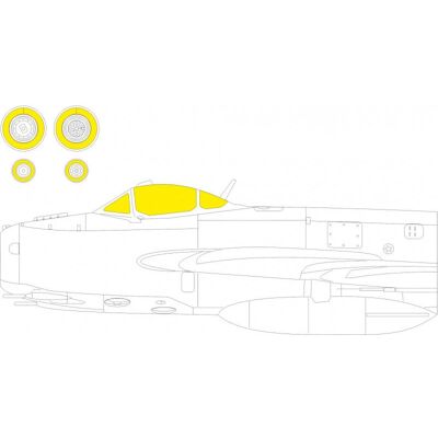 Eduard MiG-17F TFace 1/48 - Masken für Modellverglasung Eduard MiG-17F TFace 1/48 - Masken für Modellverglasung