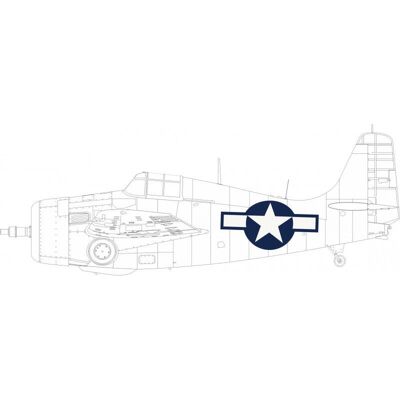 Eduard Grumman FM-2 US National Insignia - Flugzeugmodell-Zubehör Eduard Grumman FM-2 US National Insignia - Flugzeugmodell-Zubehör