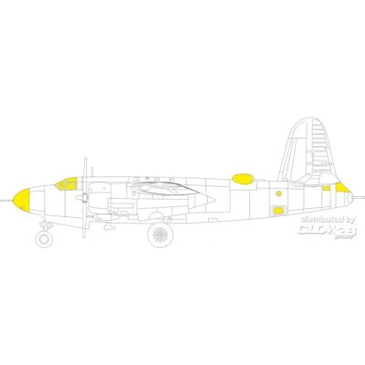 Eduard B-26B Marauder TFace ICM 1:48 - Flugzeugmodell Vergläsermasken Eduard B-26B Marauder TFace ICM 1:48 - Flugzeugmodell Vergläsermasken