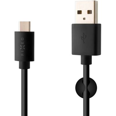 Fixed USB-C Daten- und Ladekabel - 2 m, Schwarz Fixed USB-C Daten- und Ladekabel - 2 m, Schwarz
