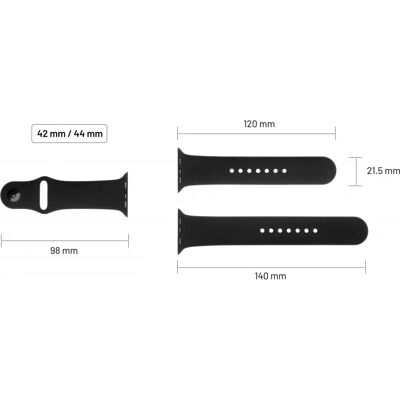 Náhradní silikonový pásek FIXED pro Apple Watch 42/44/45/46/49mm, světle tyrkysový Náhradní silikonový pásek FIXED pro Apple Watch 42/44/45/46/49mm, světle tyrkysový