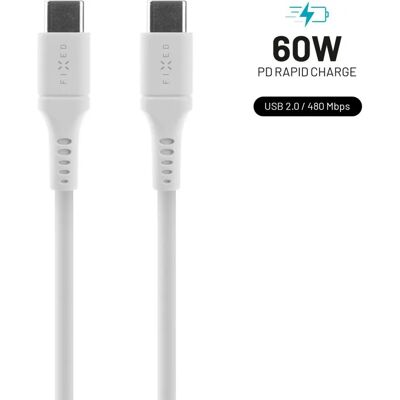 FIXED Liquid Silicone USB-C til USB-C Kabel - 0,5m - Hvit FIXED Liquid Silicone USB-C til USB-C Kabel - 0,5m - Hvit