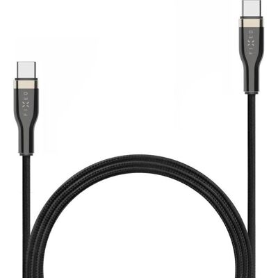 Fixed USB-C Kabel - 1.2M, Gevlochten, 100W, Snelladen & Data Fixed USB-C Kabel - 1.2M, Gevlochten, 100W, Snelladen & Data
