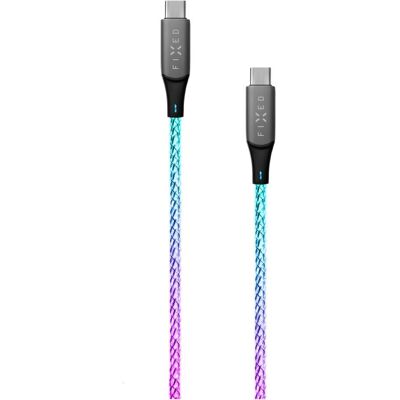 Câble USB-C RGB Lumineux Fixé - 60W 1,2m Câble USB-C RGB Lumineux Fixé - 60W 1,2m