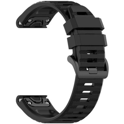 Garmin Silikonarmband - 26mm Schwarz - Smartwatch Zubehör Garmin Silikonarmband - 26mm Schwarz - Smartwatch Zubehör