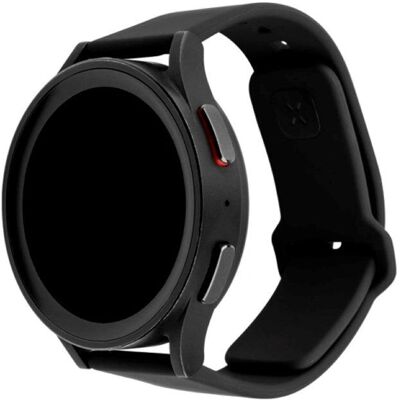 Schwarzes Silikon-Sportarmband mit Schnellverschluss - Uhrenarmband Schwarzes Silikon-Sportarmband mit Schnellverschluss - Uhrenarmband