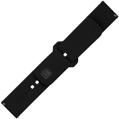 Fixed Silikonsportarmband - Schwarz, 22mm Fixed Silikonsportarmband - Schwarz, 22mm