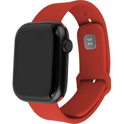 Fixed Silikonarmband für Apple Watch 38/40/41 mm - Rot Fixed Silikonarmband für Apple Watch 38/40/41 mm - Rot
