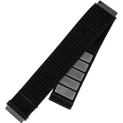 Bracelet en nylon Fixed pour smartwatch - Noir - Accessoire Bracelet en nylon Fixed pour smartwatch - Noir - Accessoire