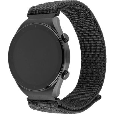 Fixed Smartwatch Armband - 22mm Dunkelgrau Nylon Fixed Smartwatch Armband - 22mm Dunkelgrau Nylon