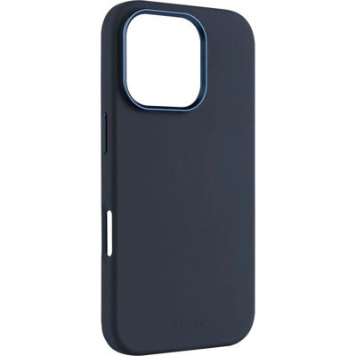 Coque en silicone liquide bleue pour iPhone 16 Pro avec MagSafe - Étui Smartphone - Publicité Coque en silicone liquide bleue pour iPhone 16 Pro avec MagSafe - Étui Smartphone - Publicité