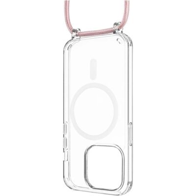 FIXED MagPure Neck iPhone 16 Plus Růžový - Pouzdro FIXED MagPure Neck iPhone 16 Plus Růžový - Pouzdro