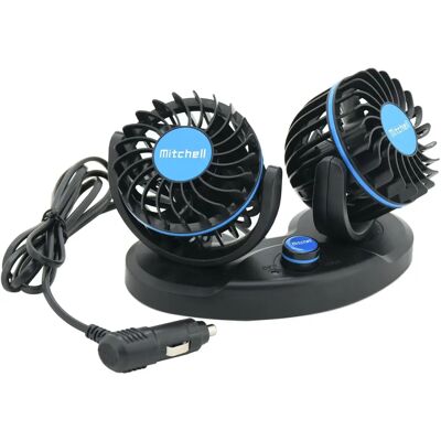 Sada autoventilátorů Mitchell DUO - nastavitelný tok vzduchu - tichý chod - 12V Sada autoventilátorů Mitchell DUO - nastavitelný tok vzduchu - tichý chod - 12V