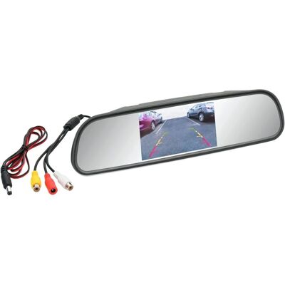 LCD zpětné zrcátko COMPASS - Diskrétní, 4,3" , Vstupy videa LCD zpětné zrcátko COMPASS - Diskrétní, 4,3" , Vstupy videa