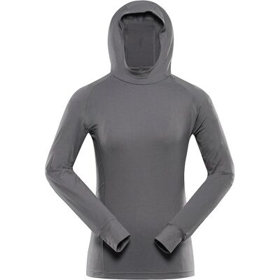 Kobieta Hoodie Alpine Pro Izara - Szary - Szybkoschnące Odzież na Zewnątrz Kobieta Hoodie Alpine Pro Izara - Szary - Szybkoschnące Odzież na Zewnątrz