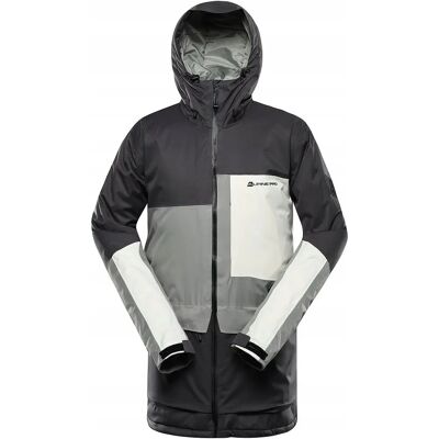 Giacca da sci uomo ALPINE PRO GARG - Impermeabile, traspirante, con cappuccio regolabile Giacca da sci uomo ALPINE PRO GARG - Impermeabile, traspirante, con cappuccio regolabile
