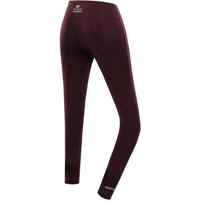 Alpine Pro Marda Damskie Fioletowe Legginsy - Legginsy Alpine Pro Marda Damskie Fioletowe Legginsy - Legginsy