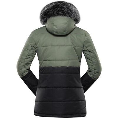 Alpine Pro LJCB592587 Nero Verde - Giacca invernale antivento Alpine Pro LJCB592587 Nero Verde - Giacca invernale antivento