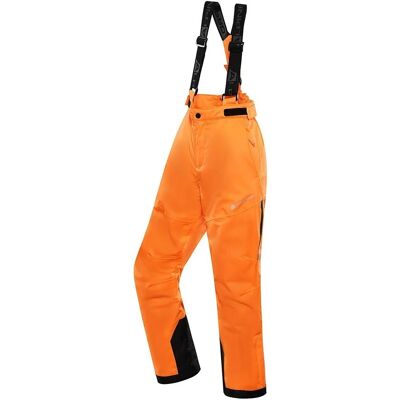 Pantaloni de schi pentru copii ALPINE PRO OSAGO Portocaliu Neon - Pantaloni de schi pentru copii Pantaloni de schi pentru copii ALPINE PRO OSAGO Portocaliu Neon - Pantaloni de schi pentru copii