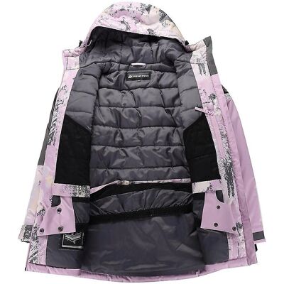 Alpine Pro LJCB605808PA Gri/Rozu Geacă de Schi - Geacă Alpine Pro LJCB605808PA Gri/Rozu Geacă de Schi - Geacă