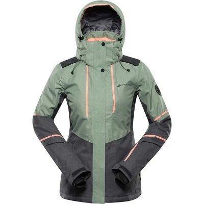 ALPINE PRO ZARIBA Loden Frost Ski Jacket - Women's ALPINE PRO ZARIBA Loden Frost Ski Jacket - Women's