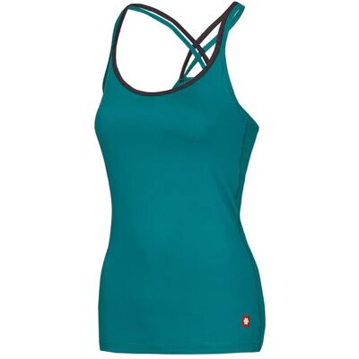 Ocun Corona Top Blu Deep Peacock - Leggero, Traspirante, Sostegno Integrato - Tops Ocun Corona Top Blu Deep Peacock - Leggero, Traspirante, Sostegno Integrato - Tops