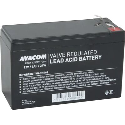 Baterie UPS Avacom - 12V 9Ah Olověná kyselina Baterie UPS Avacom - 12V 9Ah Olověná kyselina