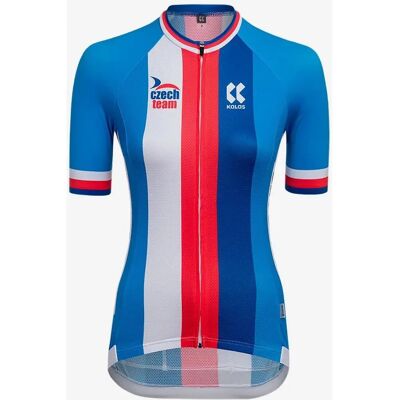 Kalas Tschechisches Team Z2 Blau Rot Radtrikot - Damen Kalas Tschechisches Team Z2 Blau Rot Radtrikot - Damen
