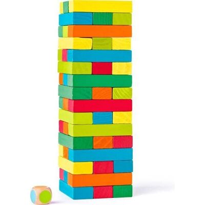Tour en bois avec pièces colorées - Jouet en bois pour enfants - Publicité Tour en bois avec pièces colorées - Jouet en bois pour enfants - Publicité