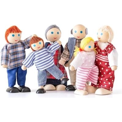 Woodyland Model - Flexibilní Panenky - Příslušenství pro Dětské Domečky Woodyland Model - Flexibilní Panenky - Příslušenství pro Dětské Domečky