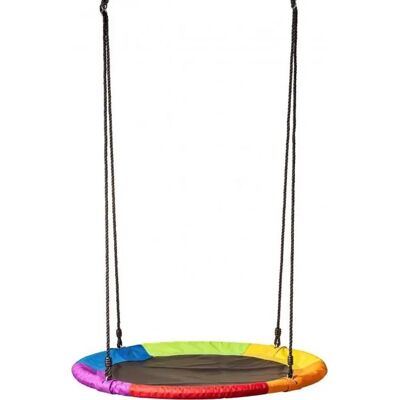 Woody Regenbogen-Hängeschaukel - 100cm Durchmesser Woody Regenbogen-Hängeschaukel - 100cm Durchmesser