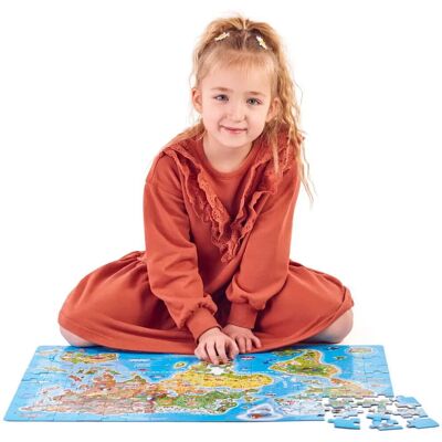 Popular Puzzle - Mapa světa, 160 ks - Puzzle Popular Puzzle - Mapa světa, 160 ks - Puzzle