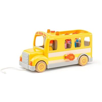 Woody Modell 92050 - Spielzeug Schulbus Woody Modell 92050 - Spielzeug Schulbus