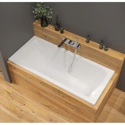 Siko Laguna Nora Plus Bañera rectangular - 180x80 cm acrílico, izquierda/derecha, Blanco Siko Laguna Nora Plus Bañera rectangular - 180x80 cm acrílico, izquierda/derecha, Blanco