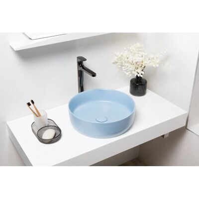Swiss Aqua Technologies - Lavabo - Azul mate - 39x39x12 cm - Fregadero Swiss Aqua Technologies - Lavabo - Azul mate - 39x39x12 cm - Fregadero